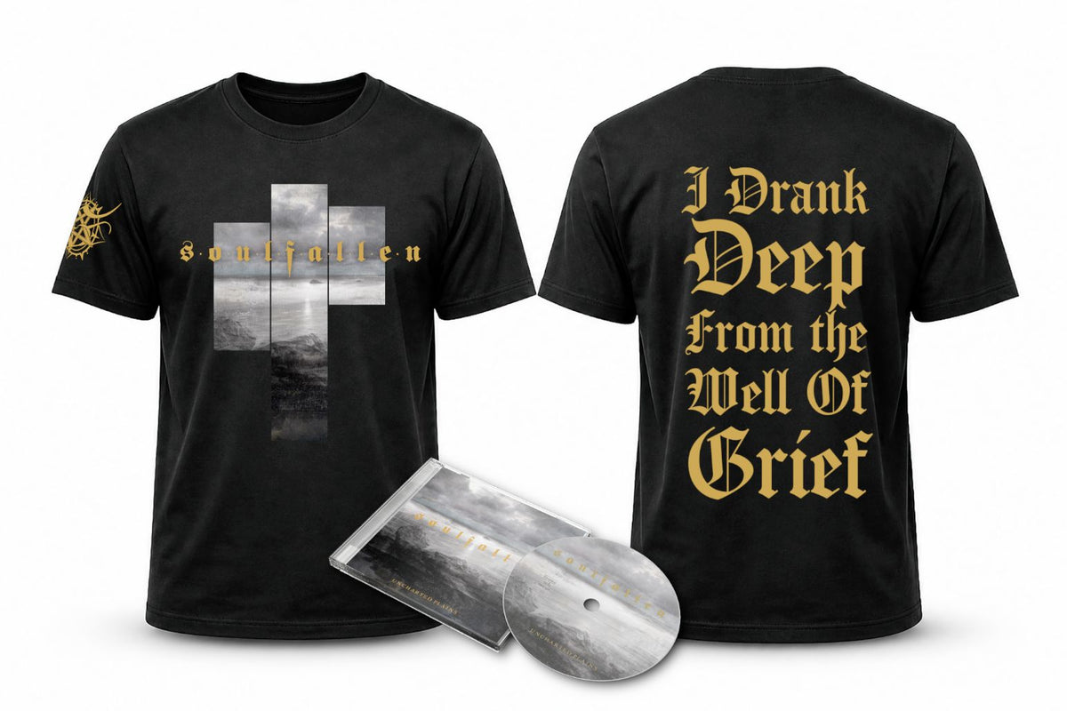 Soulfallen - Uncharted Plains TS+CD -bundle (PRE-ORDER)