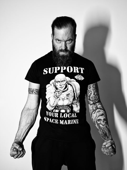 STUKA - Support Your Local Space Marine T-SHIRT